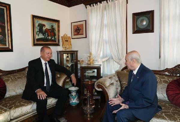 Cumhurbaşkanı Erdoğan'dan Bahçeli'ye ziyaret