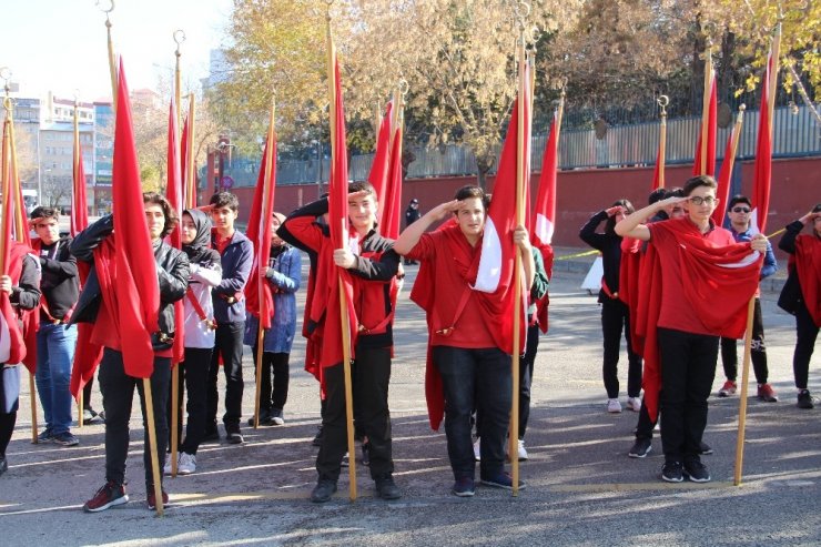 Erzurum'da 29 Ekim Cumhuriyet Bayramı kutlama provası