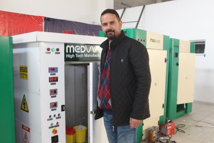 Van’da tıbbi atıkları dezenfekte eden cihaz üretildi