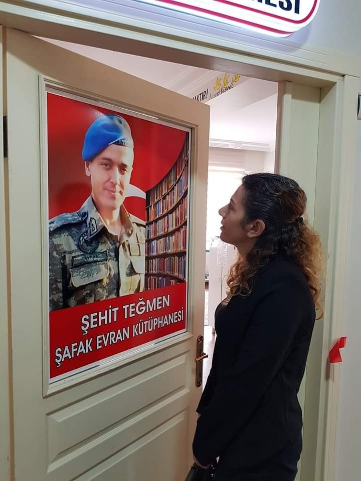 Şehit Jandarma Teğmen Şafak Evran’ın ismi kütüphanede yaşatılacak