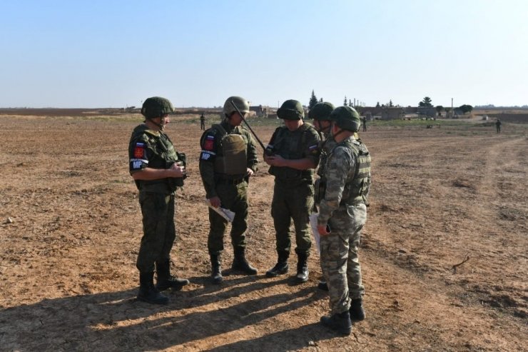 Türk ve Rus askerlerinin 6. ortak kara devriyesi tamamlandı