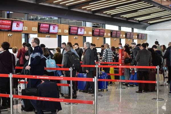 İstanbul Havalimanı'nda ara tatil hareketliliği