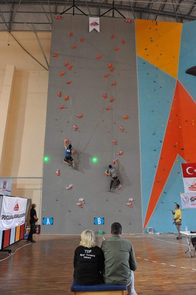 Spor Tırmanış Türkiye Hız Şampiyonası standart ölçülerde ilk kez Trabzon’da yapıldı