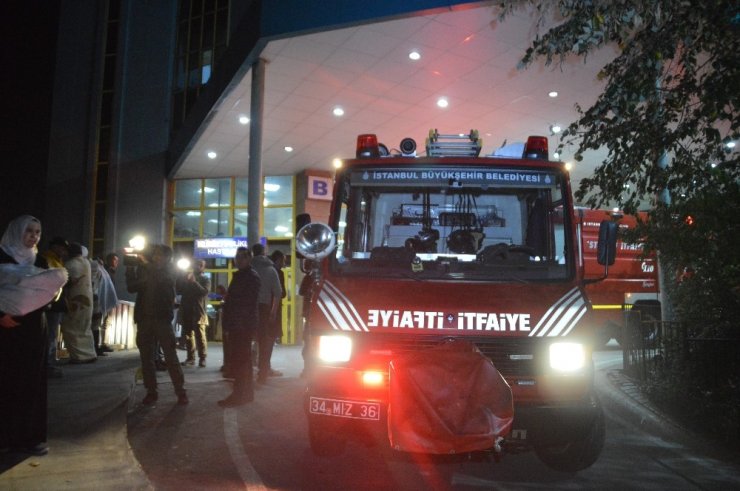 Bakırköy Doktor Sadi Konuk Eğitim ve Araştırma Hastanesinde çıkan yangın korkuttu