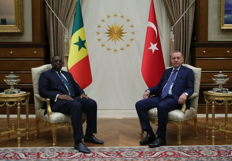 Cumhurbaşkanı Erdoğan, Senegal Cumhurbaşkanı ile bir araya geldi