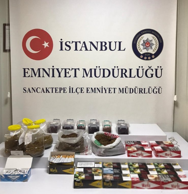Polis, Kadıköy ve Sancaktepe’de kaçak tütün satan şahıslara göz açtırmadı